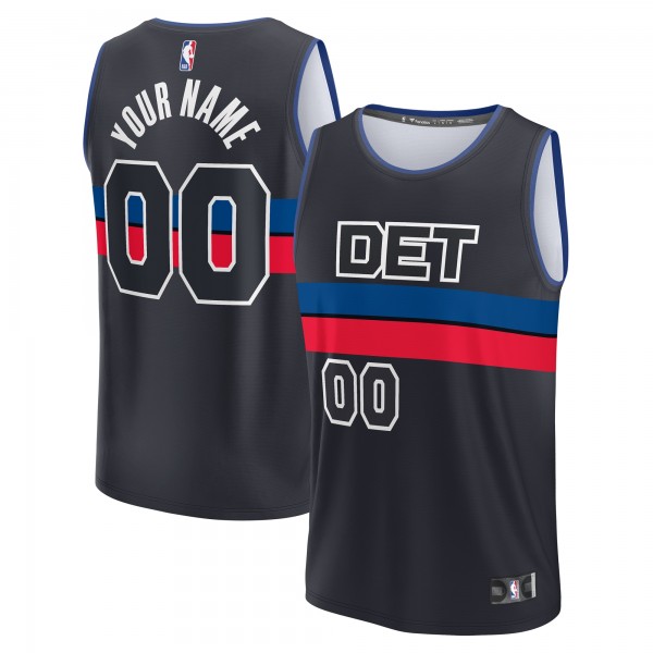Игровая форма  Detroit Pistons Youth Fast Break Replica Custom - Statement Edition - Black