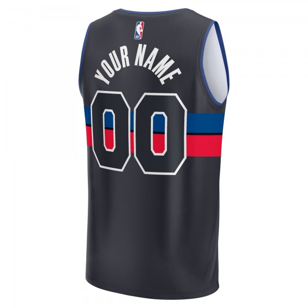 Игровая форма  Detroit Pistons Youth Fast Break Replica Custom - Statement Edition - Black
