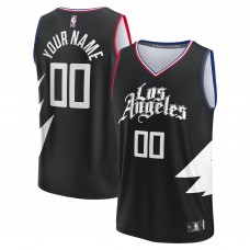 Игровая форма  LA Clippers Youth Fast Break Replica Custom - Statement Edition - Black
