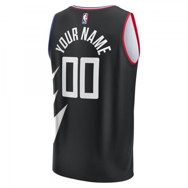 Игровая форма  LA Clippers Youth Fast Break Replica Custom - Statement Edition - Black