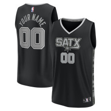 Подростковая Именная джерси San Antonio Spurs Fanatics Black Fast Break Replica - Statement Edition