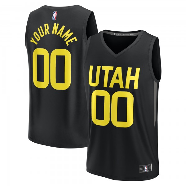 Игровая форма  Utah Jazz Youth Fast Break Replica Custom - Statement Edition - Black