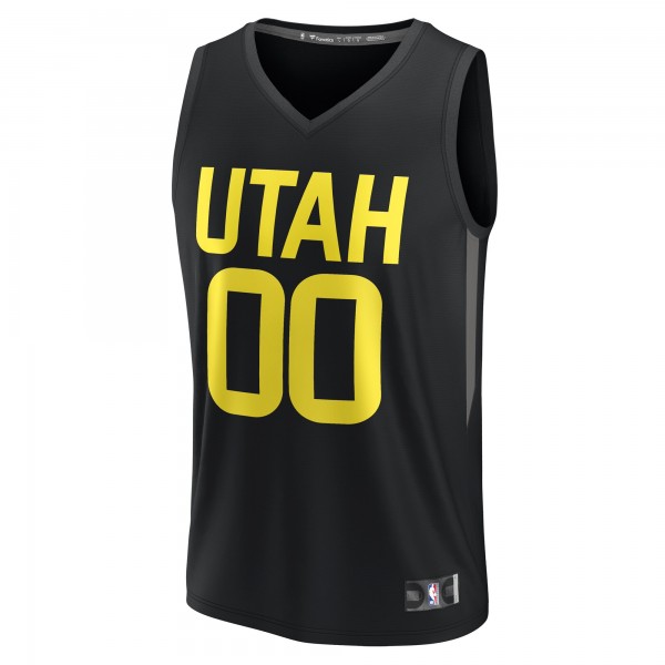 Игровая форма  Utah Jazz Youth Fast Break Replica Custom - Statement Edition - Black