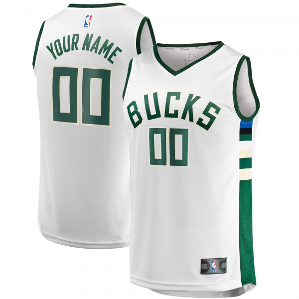 Игровая форма  Milwaukee Bucks Unisex Fast Break Custom - White - Association Edition
