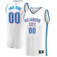 Именная джерси Oklahoma City Thunder Fanatics White Fast Break Replica - Association Edition