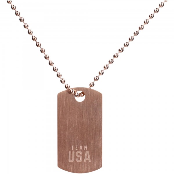 Team USAWristBend Gold Dog Tag Necklace