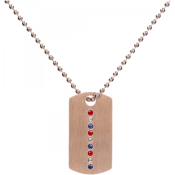Team USAWristBend Gold Dog Tag Necklace
