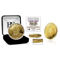 Los Angeles Lakers LeBron James Highland Mint NBA All-Time Scoring Record 39mm Gold Mint Coin