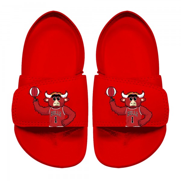 Toddler Chicago Bulls ISlide Red Mascot Slide Sandals