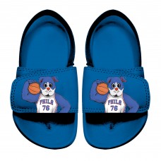 Toddler Philadelphia 76ers ISlide Royal Mascot Slide Sandals