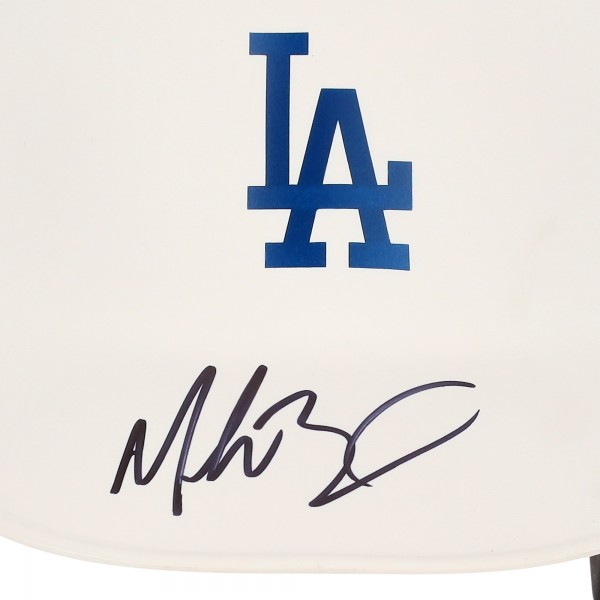 Mookie Betts Los Angeles Dodgers Autographed Fanatics Authentic Rawlings White Matte Mini Batting Helmet