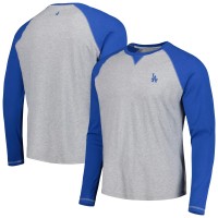 Футболка с длинным рукавом Los Angeles Dodgers johnnie-O Royal/Heather Gray Alsen Raglan