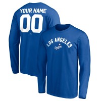 Los Angeles Dodgers Royal Personalized Cooperstown Collection Winning Streak Long Sleeve T-Shirt