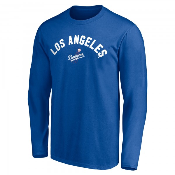 Los Angeles Dodgers Royal Personalized Cooperstown Collection Winning Streak Long Sleeve T-Shirt