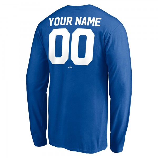Los Angeles Dodgers Royal Personalized Cooperstown Collection Winning Streak Long Sleeve T-Shirt