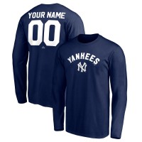 New York Yankees Navy Personalized Cooperstown Collection Winning Streak Long Sleeve T-Shirt
