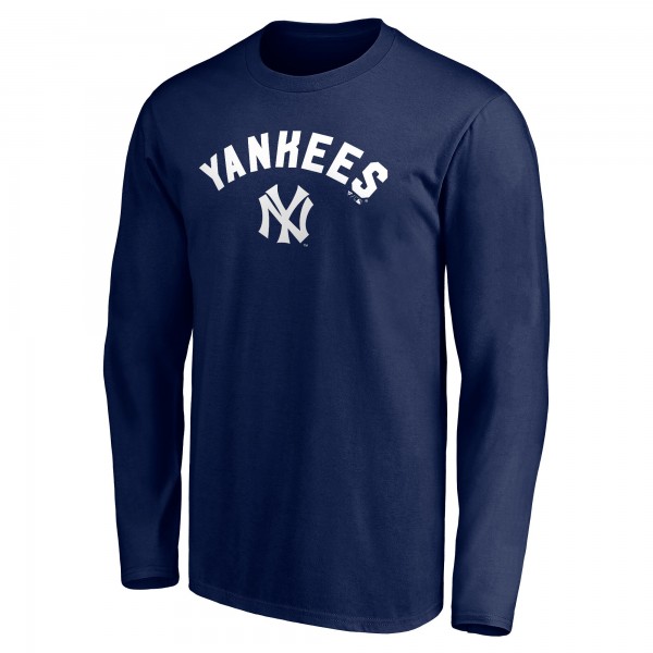 New York Yankees Navy Personalized Cooperstown Collection Winning Streak Long Sleeve T-Shirt