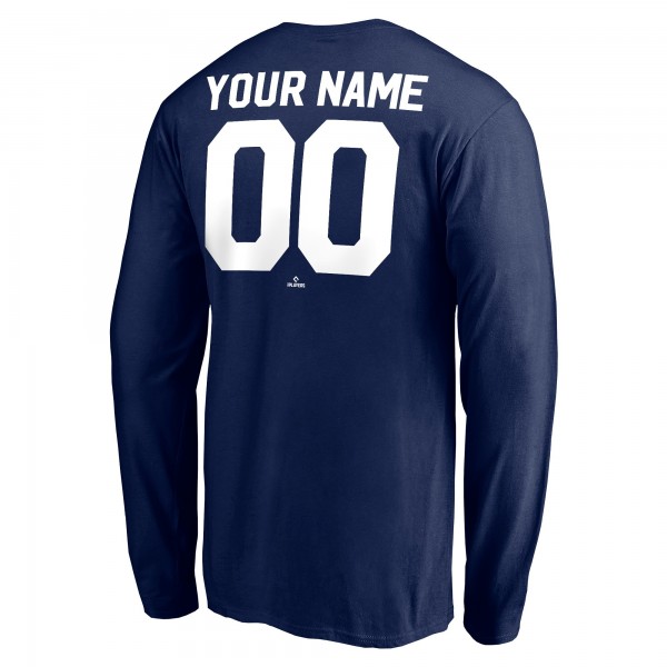 New York Yankees Navy Personalized Cooperstown Collection Winning Streak Long Sleeve T-Shirt