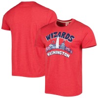 Футболка Unisex Washington Wizards Homage Red Hometown Hyper Local Tri-Blend