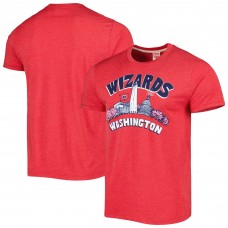 Unisex Washington Wizards Homage Red Hometown Hyper Local Tri-Blend T-Shirt