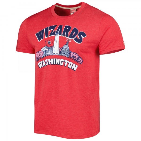 Unisex Washington Wizards Homage Red Hometown Hyper Local Tri-Blend T-Shirt