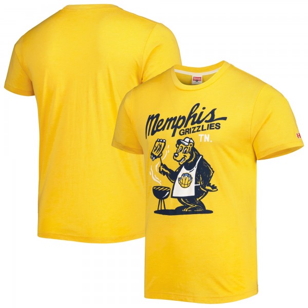 Футболка Memphis Grizzlies Homage Unisex Hometown Hyper Local Tri-Blend - Gold