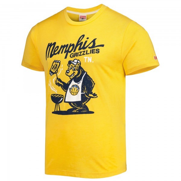 Футболка Memphis Grizzlies Homage Unisex Hometown Hyper Local Tri-Blend - Gold