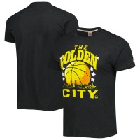Футболка Golden State Warriors Homage Unisex Hometown Hyper Local Tri-Blend - Charcoal