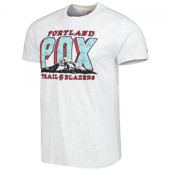 Футболка Portland Trail Blazers Homage Unisex Hometown Hyper Local Tri-Blend - Ash