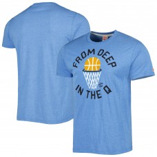 Cleveland Cavaliers Homage Unisex Hometown Hyper Local Tri-Blend T-Shirt - Light Blue