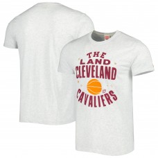 Cleveland Cavaliers Homage Unisex Hometown Hyper Local Tri-Blend T-Shirt - Ash