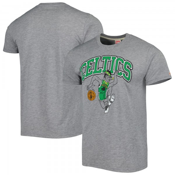 Футболка Boston Celtics Homage Unisex Team Mascot Tri-Blend - Heather Gray