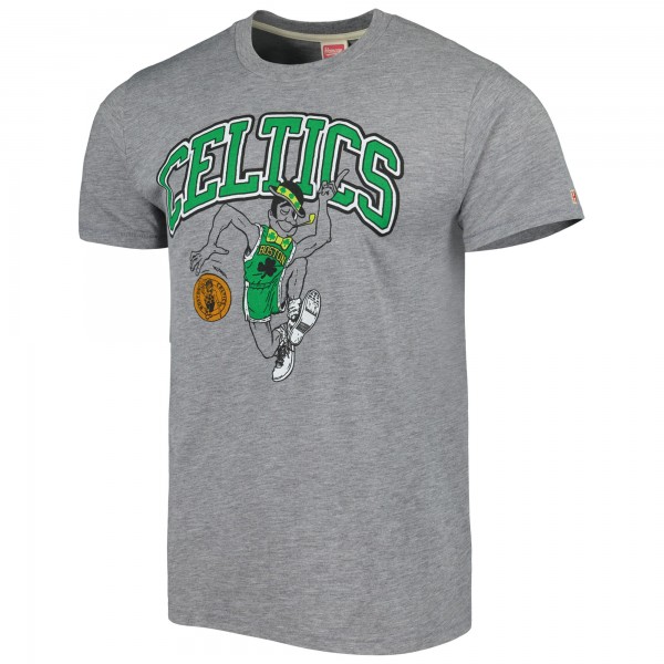 Футболка Boston Celtics Homage Unisex Team Mascot Tri-Blend - Heather Gray