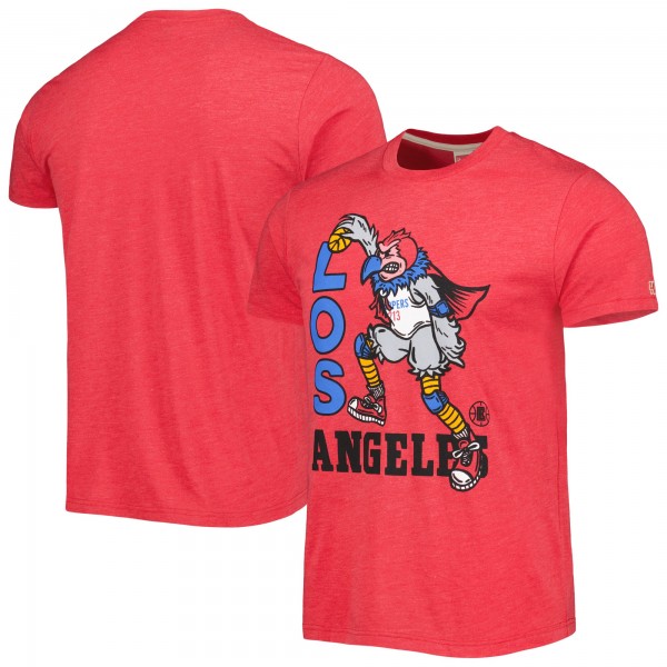 Футболка LA Clippers Homage Unisex Team Mascot Tri-Blend - Red