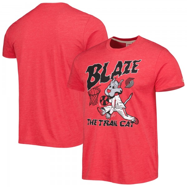 Футболка Portland Trail Blazers Homage Unisex Team Mascot Tri-Blend - Red