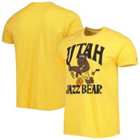 Футболка Utah Jazz Homage Unisex Team Mascot Tri-Blend - Gold
