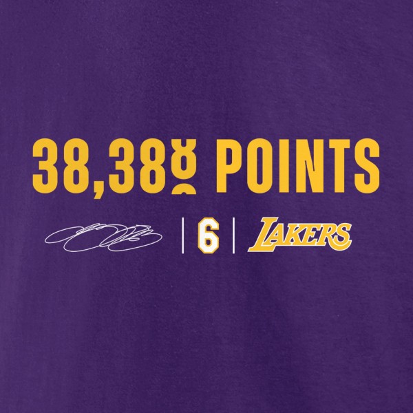 Толстовка LeBron James Los Angeles Lakers NBA All-Time Scoring Record - Purple