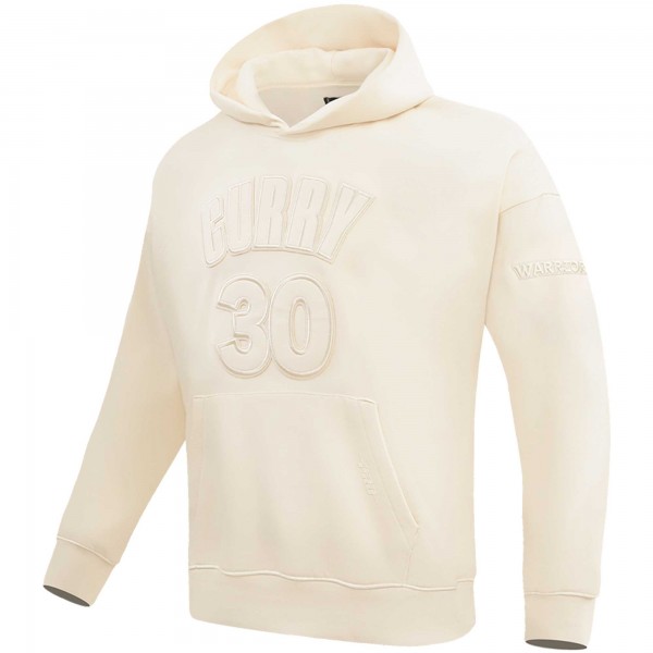 Толстовка Golden State Warriors Stephen Curry Pro Standard Cream Name & Number