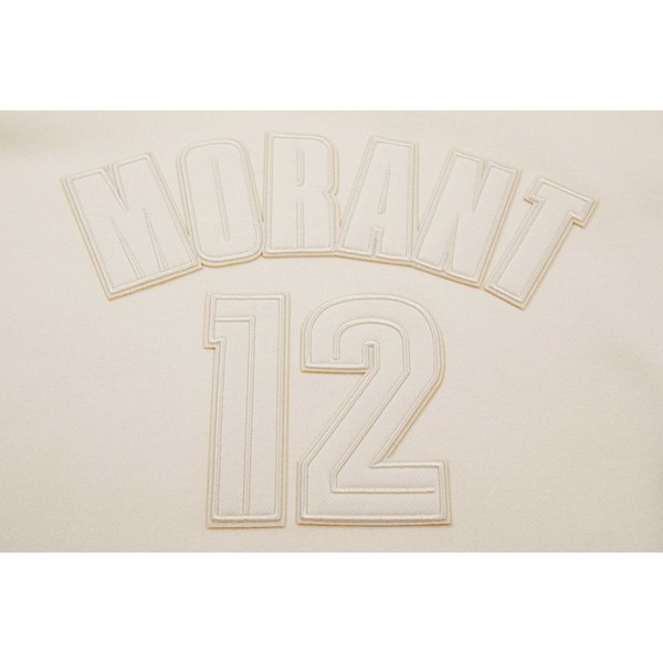 Именная толстовка Ja Morant Memphis Grizzlies Pro Standard - Cream