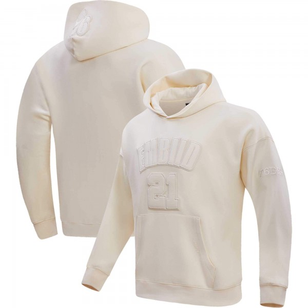 Именная толстовка Joel Embiid Philadelphia 76ers Pro Standard - Cream