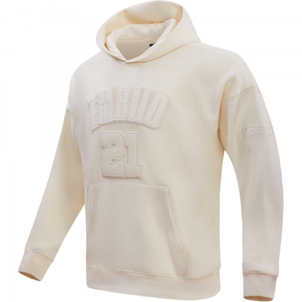 Именная толстовка Joel Embiid Philadelphia 76ers Pro Standard - Cream