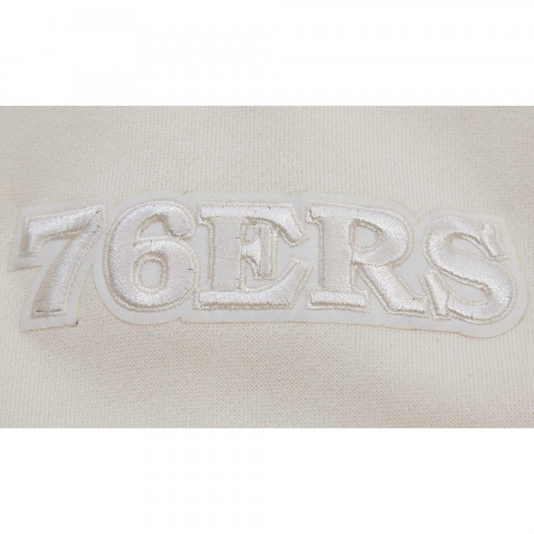 Именная толстовка Joel Embiid Philadelphia 76ers Pro Standard - Cream