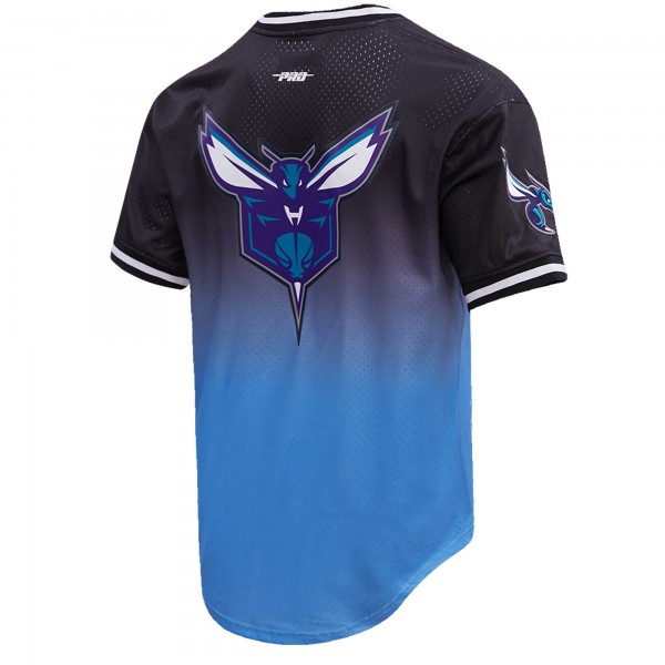 Именная футболка LaMelo Ball Charlotte Hornets Post Ombre - Navy/Blue