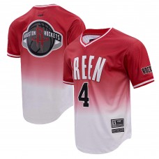 Именная футболка Jalen Green Houston Rockets Post Ombre - Red/White