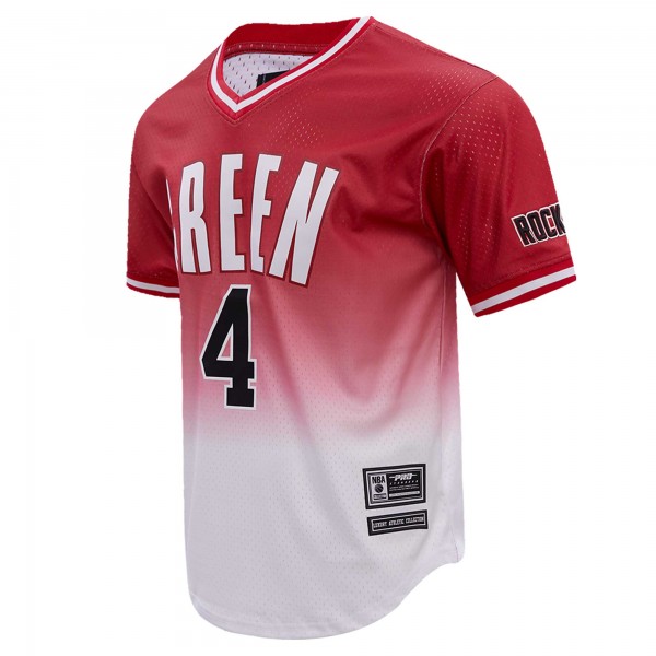 Именная футболка Jalen Green Houston Rockets Post Ombre - Red/White