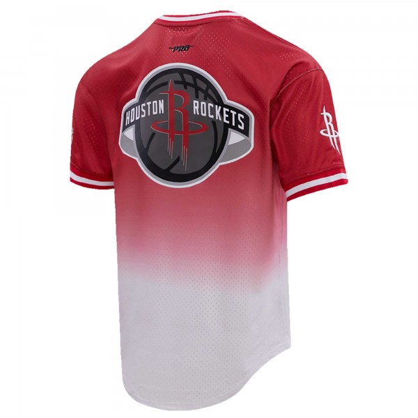 Именная футболка Jalen Green Houston Rockets Post Ombre - Red/White