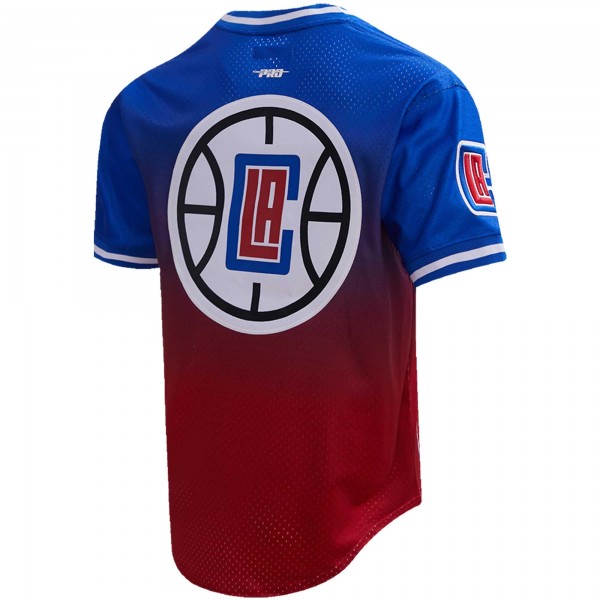 Футболка Kawhi Leonard LA Clippers Post Ombre - Royal/Red