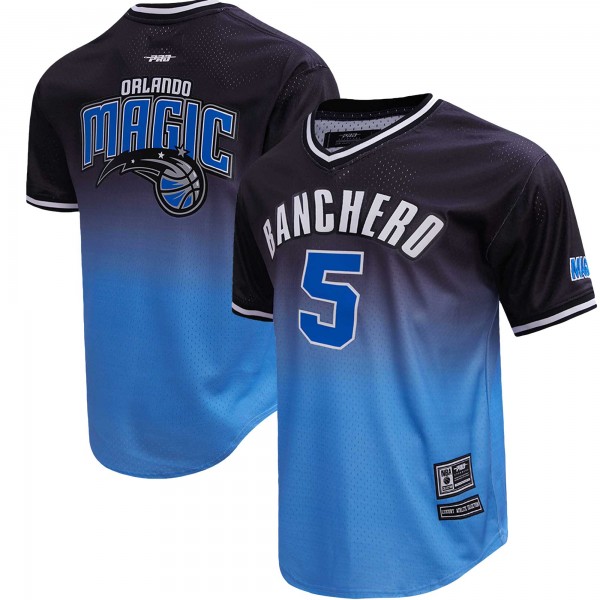Футболка Paolo Banchero Orlando Magic Post Ombre - Black/Blue