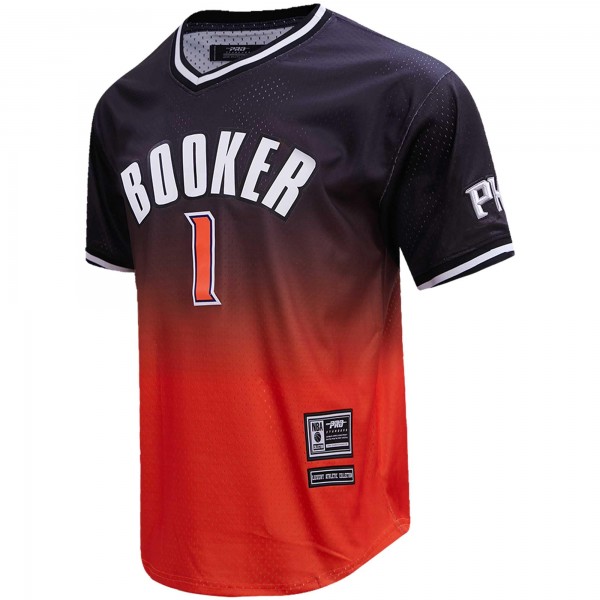 Футболка Devin Booker Phoenix Suns Post Ombre - Black/Orange