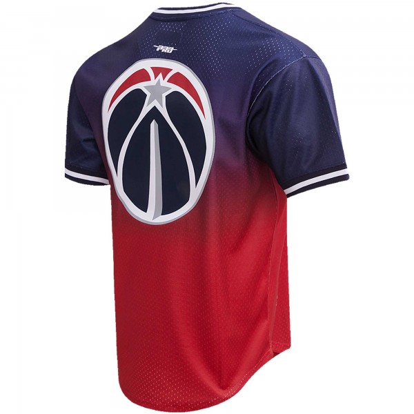 Washington Wizards Bradley Beal Post Navy/Red Ombre Name & Number T-Shirt